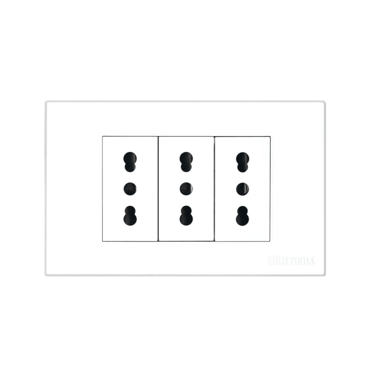 TOMACORRIENTE EMPO. TRIPLE 16A PC-BLANCA UYUSTOOLS1