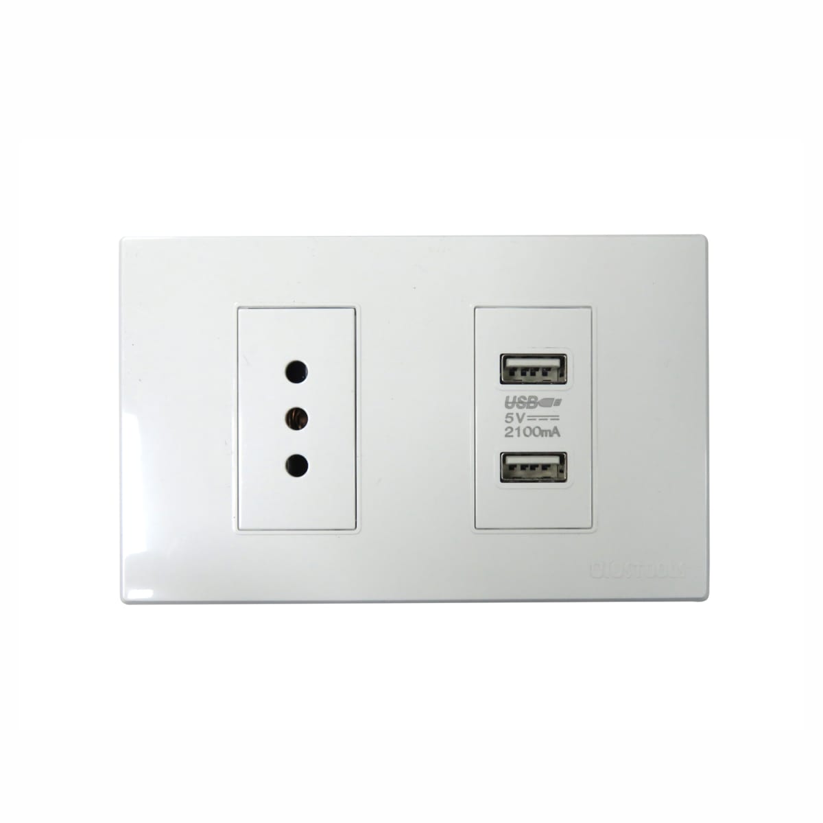 TOMACORRIENTE CON USB 10A PC-BLANCA1