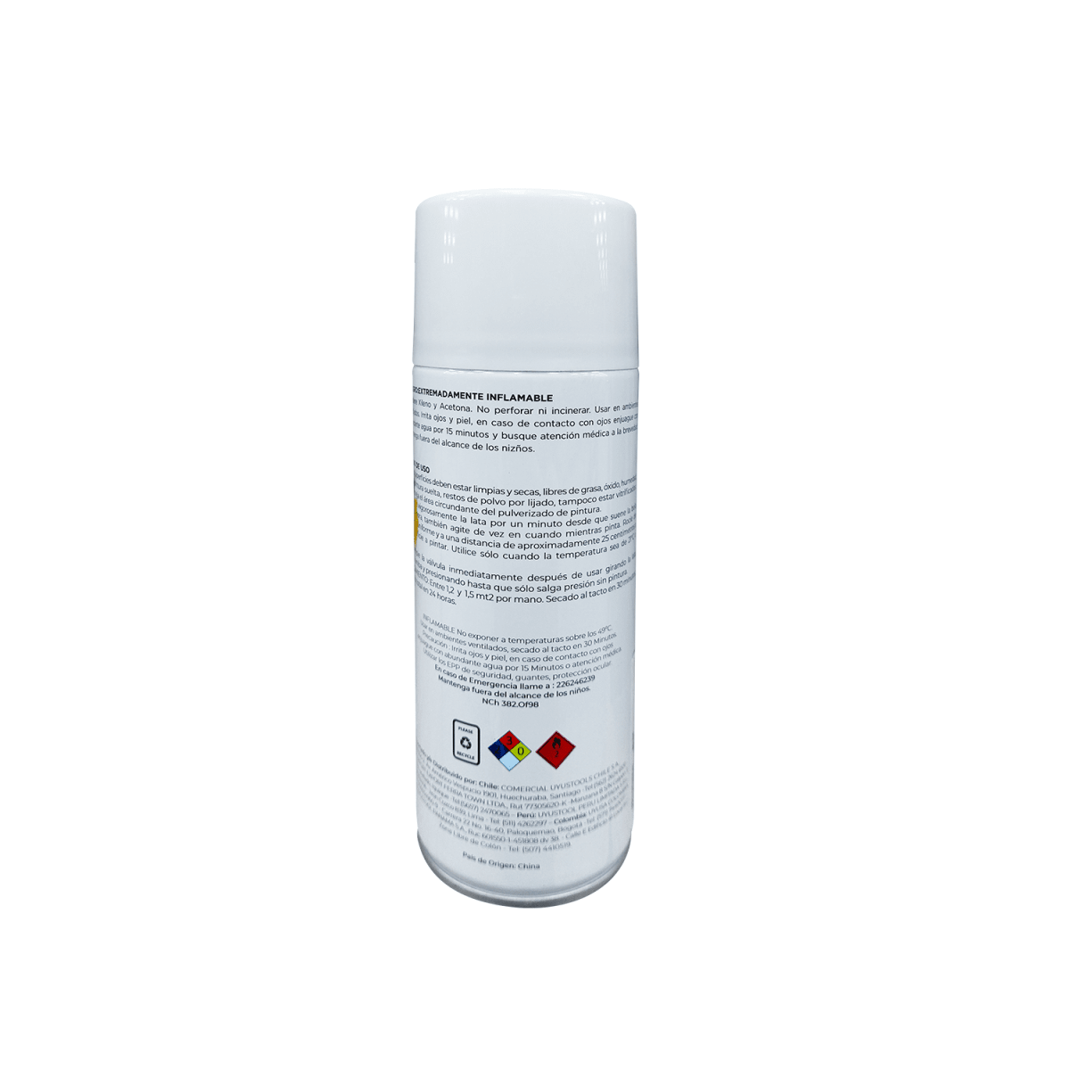 ESMALTE EN AEROSOL BLANCO MATE 400ML/230G MARCA WALTEX W71BM52