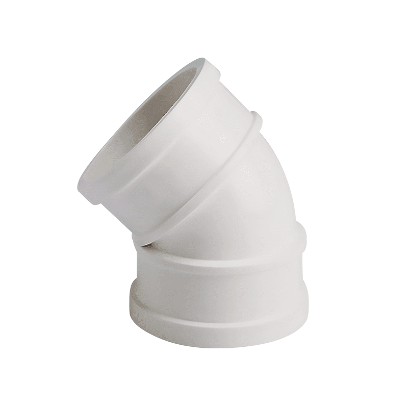CODO 45° 50MM U-PVC SANITARIO BLANCO H-H FORZZA1