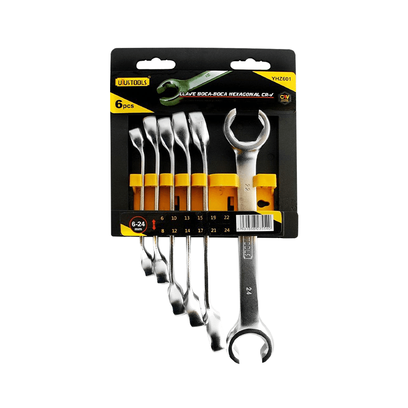 LLAVE BOCA-BOCA HEXAGONAL CR-V 6PCS UYUSTOOLS1