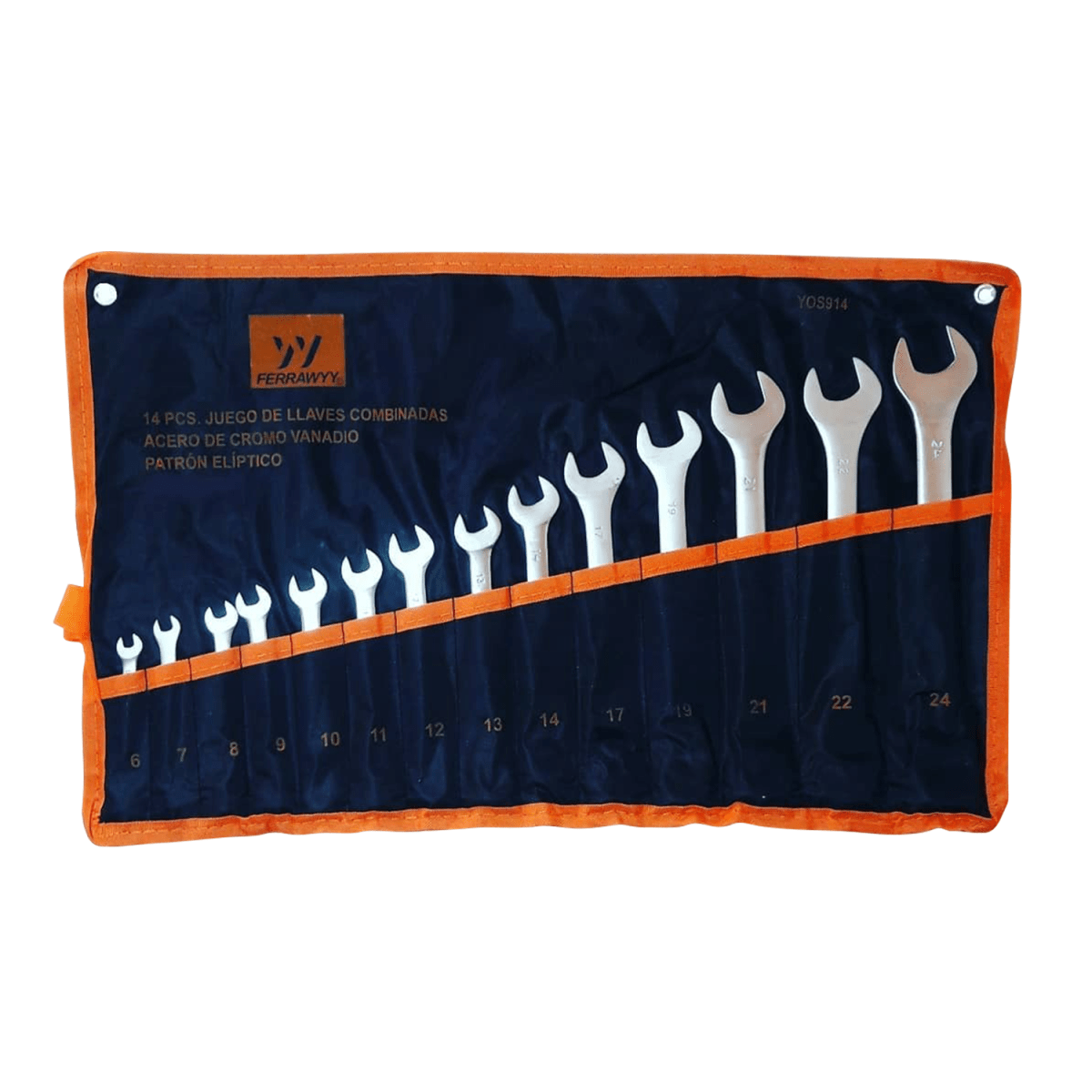SET LLAVE PUNTA CORONA 14 PCS FERRAWYY1