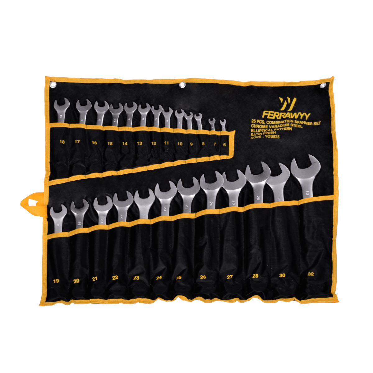 SET LLAVE PUNTA CORONA 25PCS FERRAWYY1