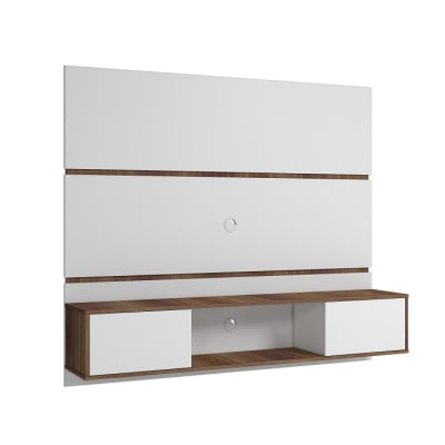 Panel Rack Tv 65'' Neska Blanco Castaño1