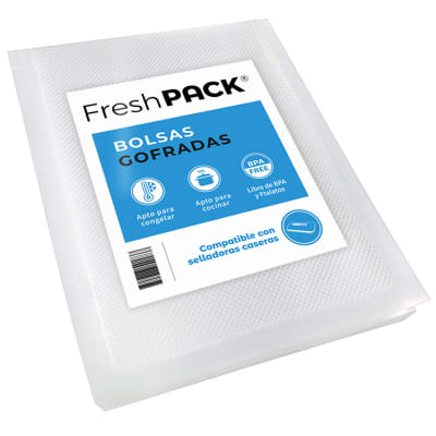 PACK 100 BOLSAS GOFRADA 80 MICRAS 19X24 CM