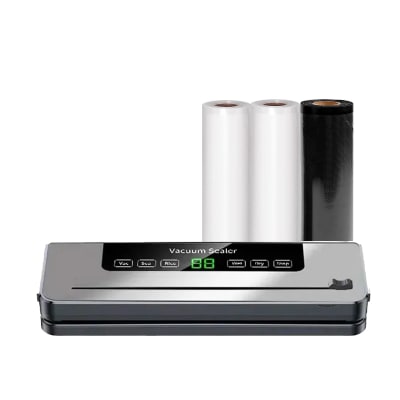 Selladora al Vacío Cortador + 3 rollos 28cm