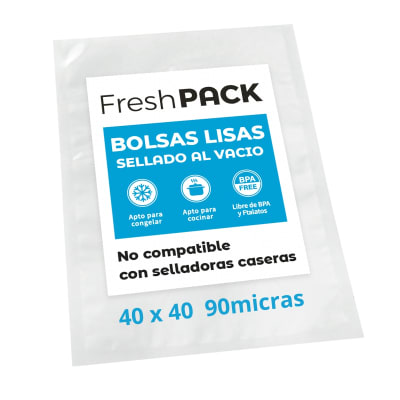 100 Bolsas Sellado Al Vacio Lisas 40x40 Cm 90 Micras