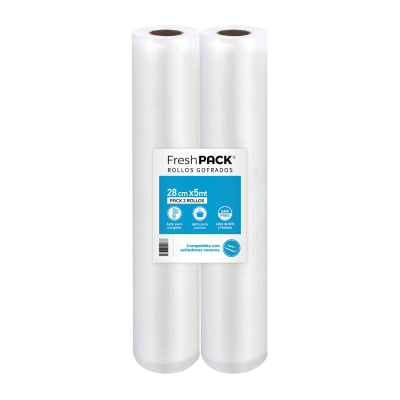 Pack 2 Rollos 28cm x 5mt Sellado al Vacío