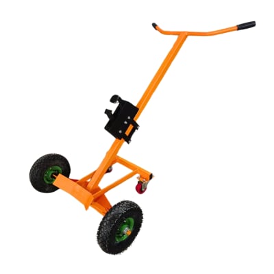 CARRO PARA CARGA DE TAMBOR, CAPACIDAD 350 KG - RUEDA VERDE