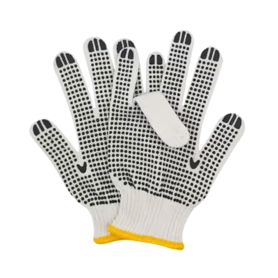 Pack 24 unidades de guantes de algodón con puntos de goma (12 pares)1