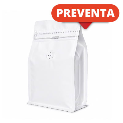 BOLSA PARA CAFÉ CON VALVULA BLANCA 13X20X71