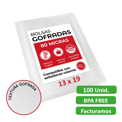 100 Bolsas Sellado Al Vacío 13x19 Cm - R