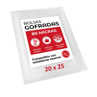 PACK 100 BOLSAS GOFRADAS 20X25 - (R)