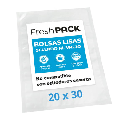 100 Bolsas Vacío Lisas 20x30cm