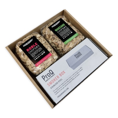 Kit Regalo Caja Ahumadora ProQ + Chips De Madera1