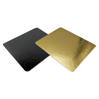 Pack 100 Bandejas Aluminizadas Metal Free 17x24cm Oro-Negro