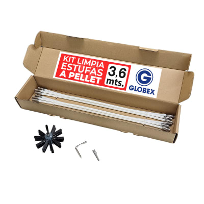 Kit Escobilla De Limpieza Para Chimeneas De Pellet