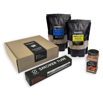 PACK REGALO TUBO AHUMADO PELLET - 2K PELLET + RUB