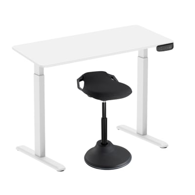 PACK ESCRITORIO BLANCO 140X70X1.8CM + SILLA