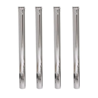 PACK 4 TUBOS DE 1MT Y 80mm DE DIAMETRO PARA ESTUFAS A PELLET
