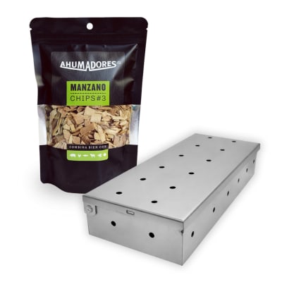 CAJA AHUMADORA + 1 BOLSA Chip#3 MANZANO1