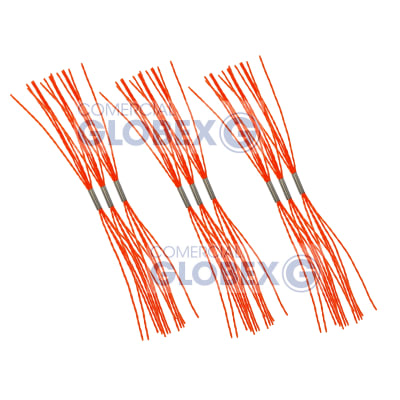 Pack 9 Cerdas Nylon Alta Densidad Para Cabezal Limpieza De Chimenea