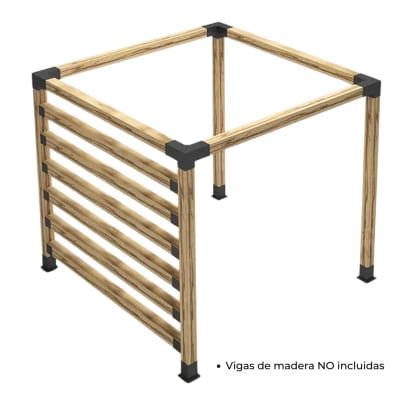 PACK PÉRGOLA – Set de 20 piezas para estructura con vigas de 4x4”4