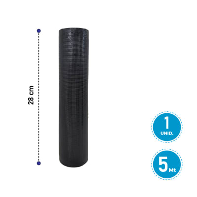 ROLLO SELLADO AL VACIO NEGRO 28CM X 5 METROS