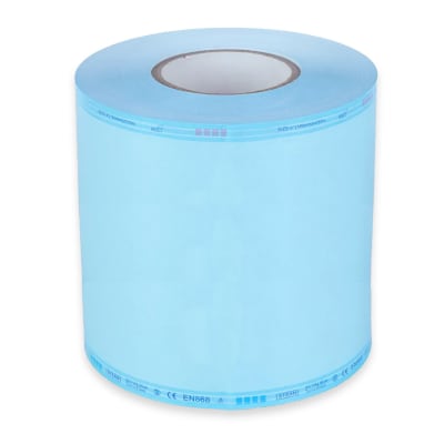 ROLLO ESTERILIZACION 15 CMS X 200 MTS SIN FUELLE COLOR AZUL