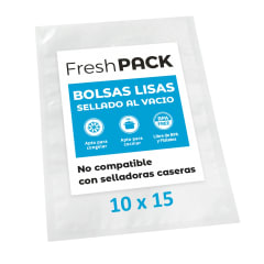 100 Bolsas Vacío Lisas 10x15cm