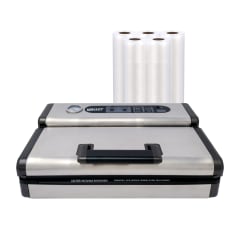 Selladora Al Vacío DS134 Doble Banda Sellado Semipro + 5 rollos