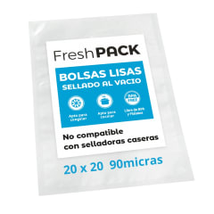 100 Bolsas Sellado Al Vacio Lisas 20x20 Cm 90 Micras