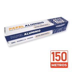 ROLLO PAPEL ALUMINIO 45CMS X 150M