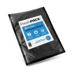 PACK 100 BOLSAS GOFRADAS NEGRAS 80 MICRAS 20X25 CM