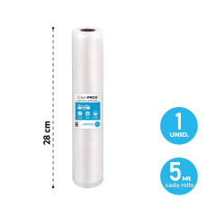 Rollo bolsas Sellado Vacío 28cm X 5mts Para Oster-foodsaver