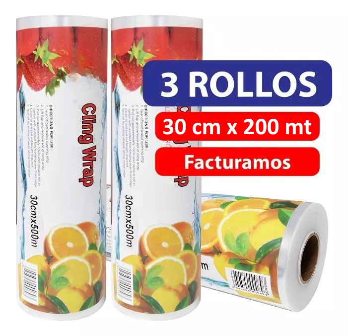 Film Pack 3 rollo Papel Alusa 30cms X 200mts2
