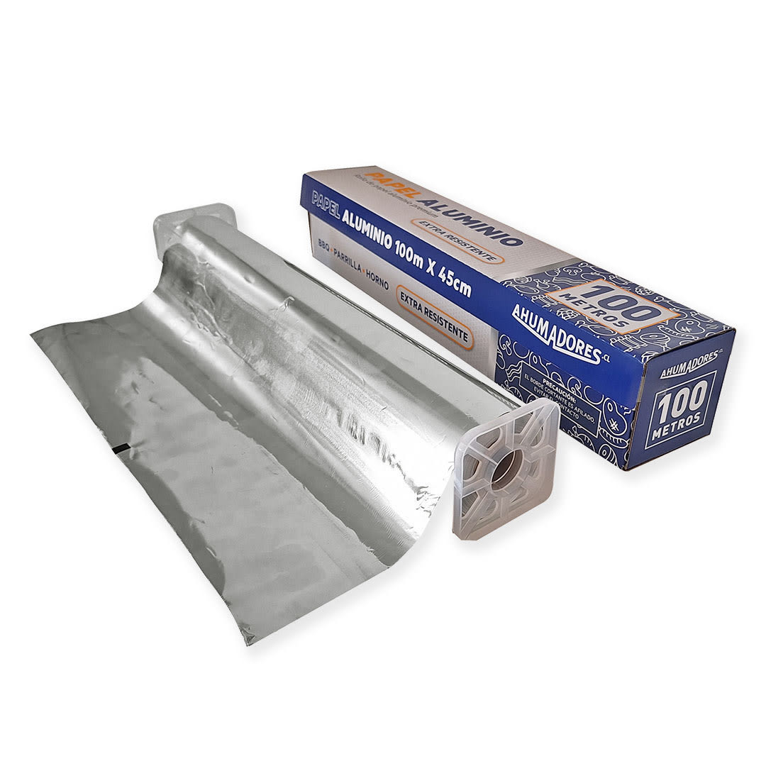 ROLLO PAPEL ALUMINIO 45CMS X 100M3