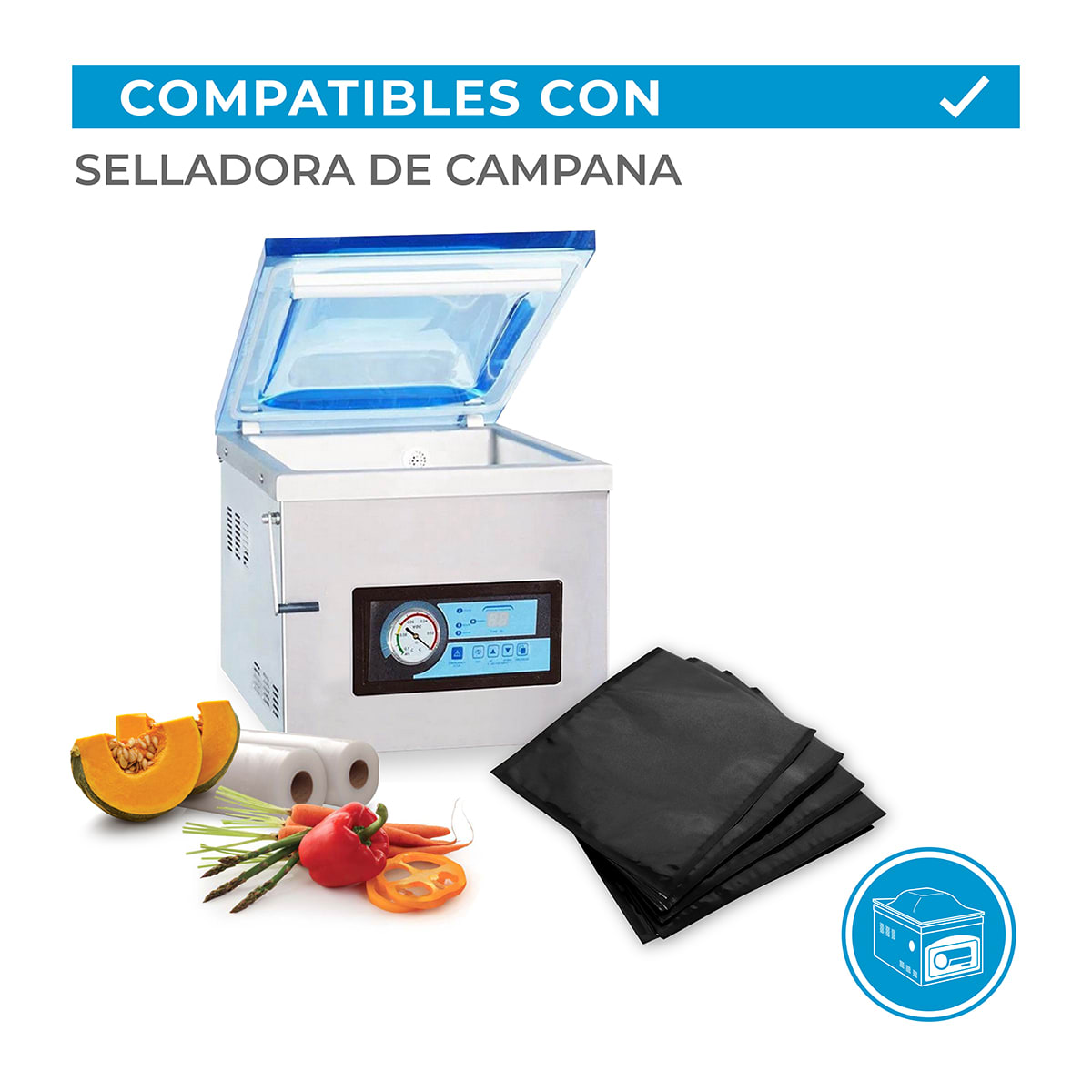 BOLSA VACIO NEGRA 70 MICRAS 15X24 CM5