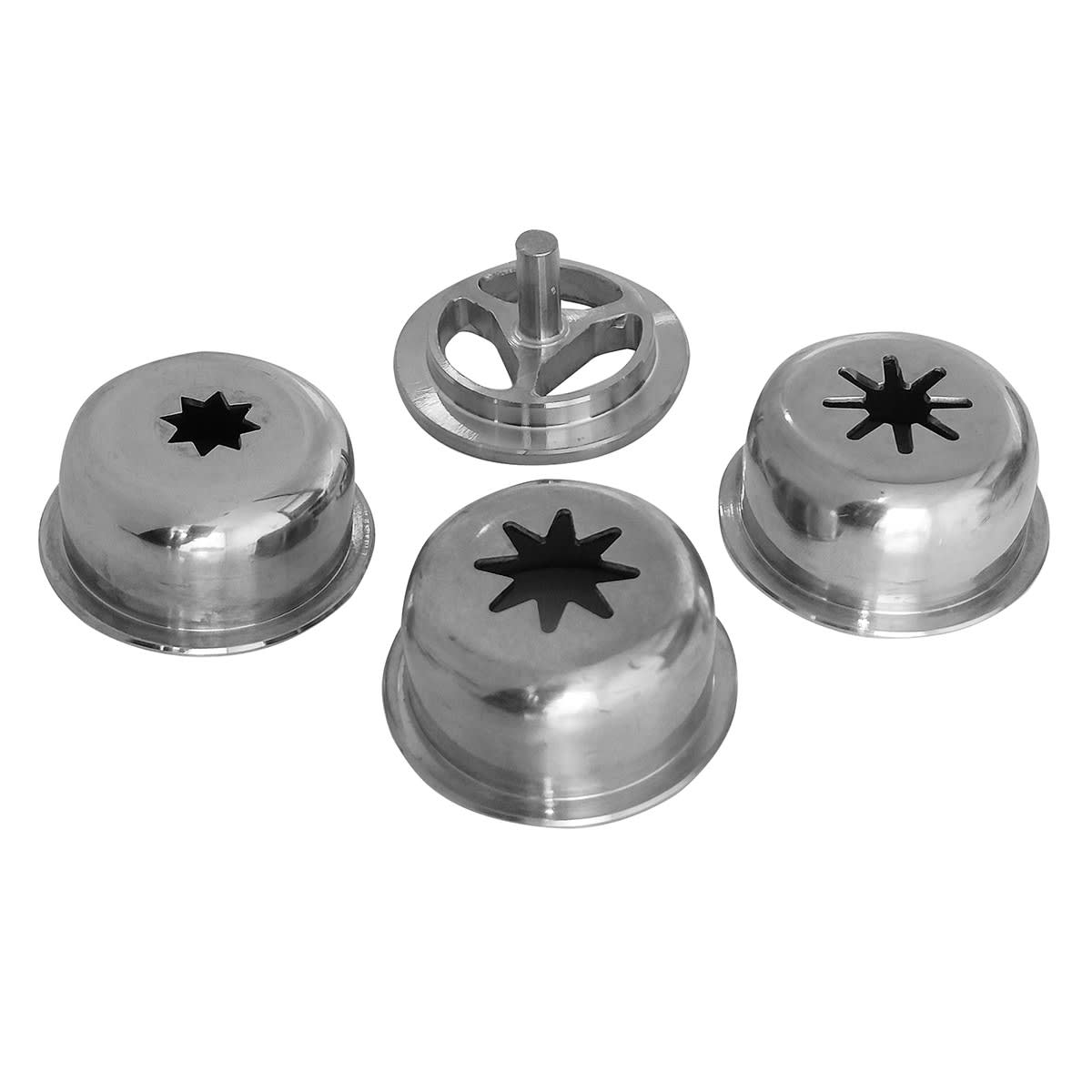 Kit 4 Boquillas De Acero Inox Para Churros En Embutidora1