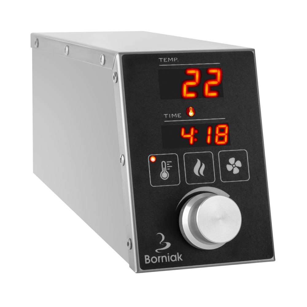 Ahumador Eléctrico Borniak 150 Litros Panel de control con Timer- 6 Parrillas - modelo UWDS-1504