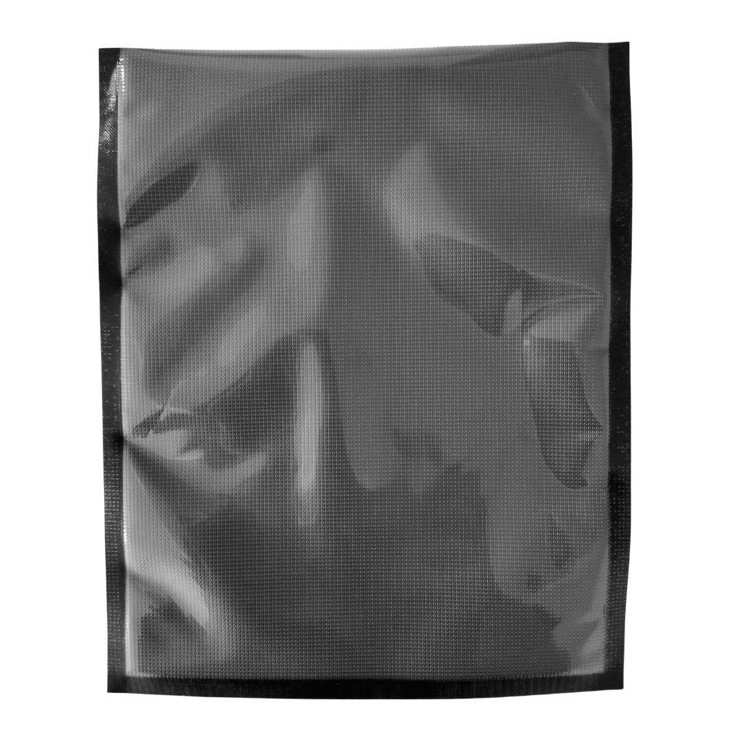 PACK 100 BOLSAS GOFRADAS NEGRAS 80 MICRAS 20X25 CM3