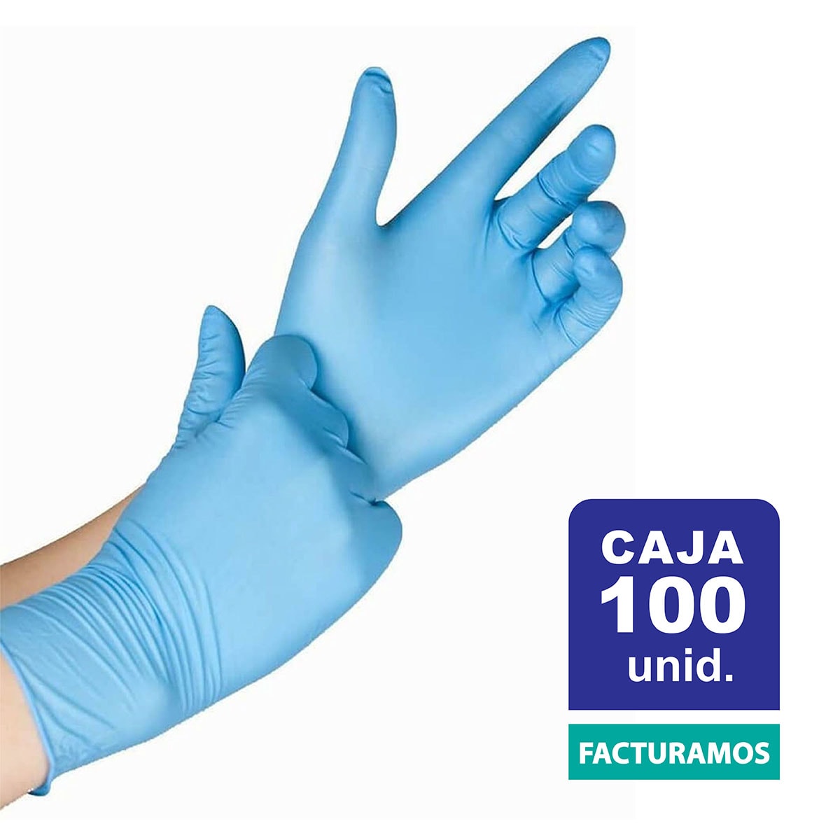 Guantes 100% De Nitrilo Caja 100 Unid. Tallas Xs S M L3