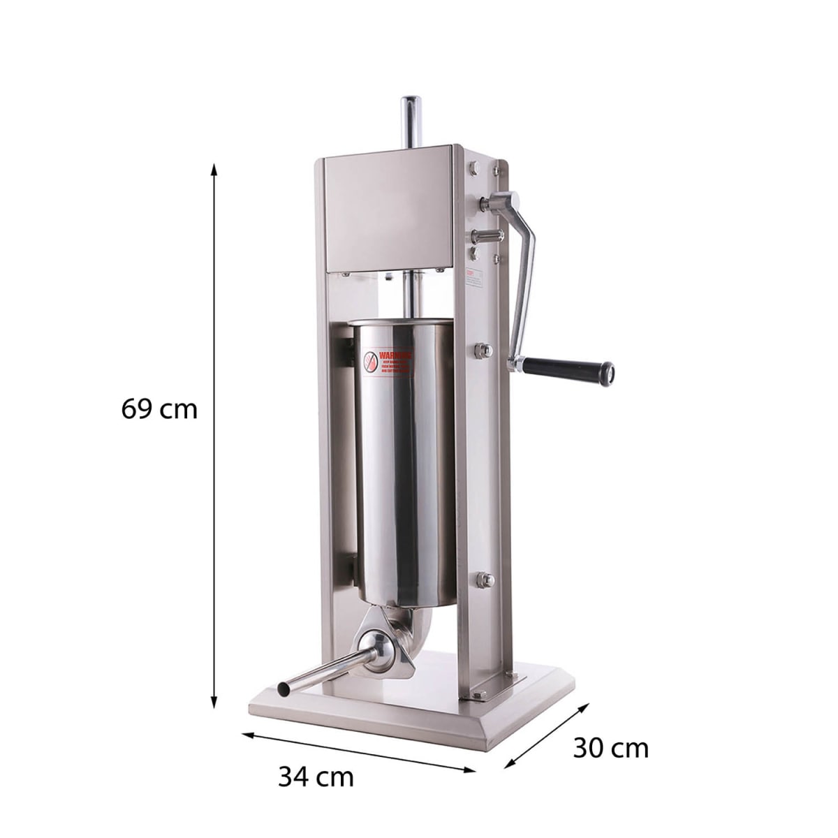 Embutidora Manual Vertical 5 Lts Acero Inoxidable2