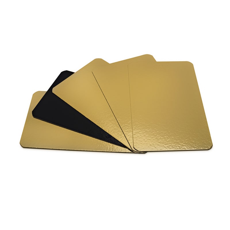Pack 100 Bandejas Aluminizadas Metal Free 14,5x21,5cm Oro-Negro3