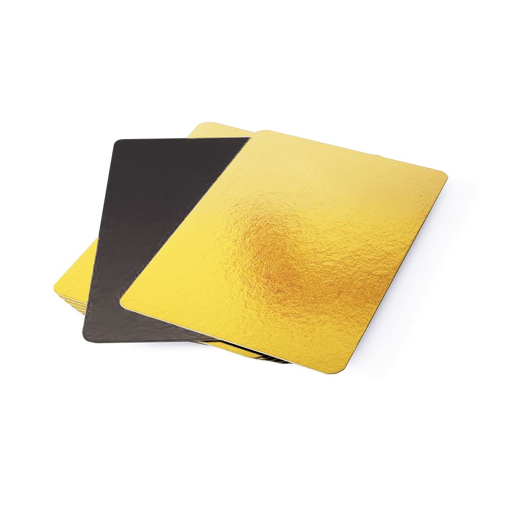 Pack 100 Bandejas Aluminizadas Metal Free 16x20cm Oro-Negro4