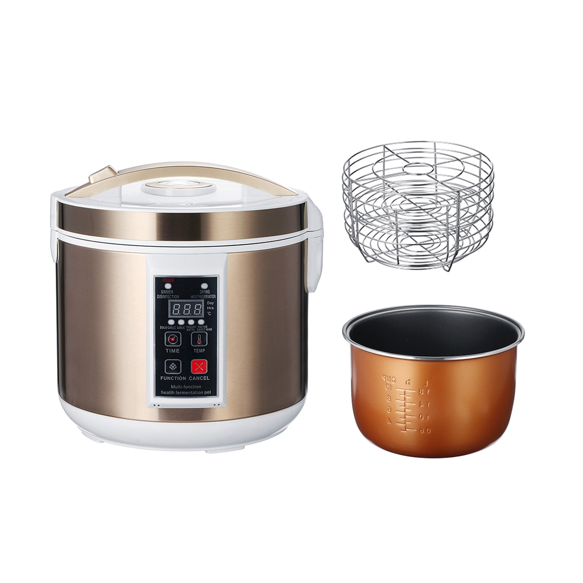 FERMENTADOR MULTIFUNCIÓN AJO VINAGRE YOGURT / IKAI AZ-186 (6L)2