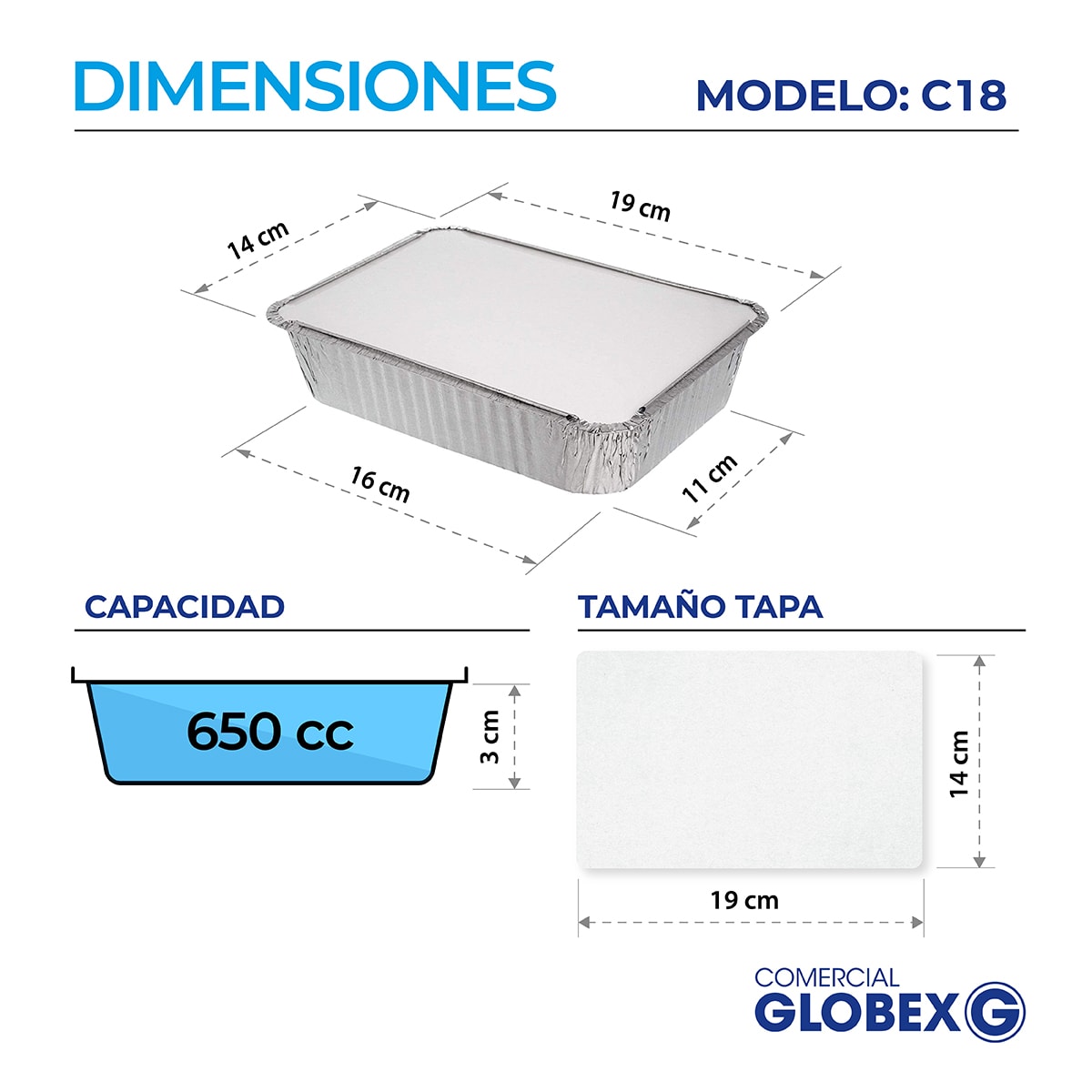 Bandeja De Aluminio C 18 Con Tapa Termolaminada 125 Unidades2