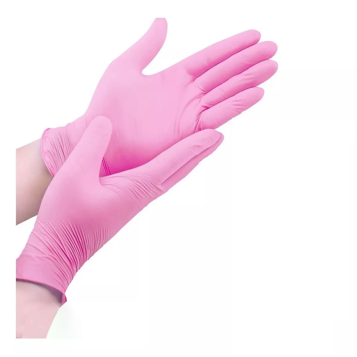 CAJA 100 GUANTES DE NITRILO ROSADOS1