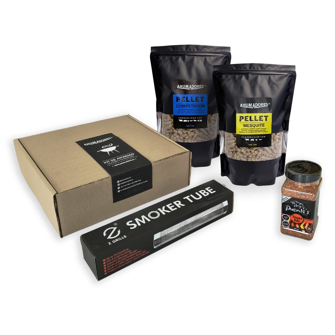 Pack Regalo Tubo Ahumado Pellet  + 2K Pellet + Rub