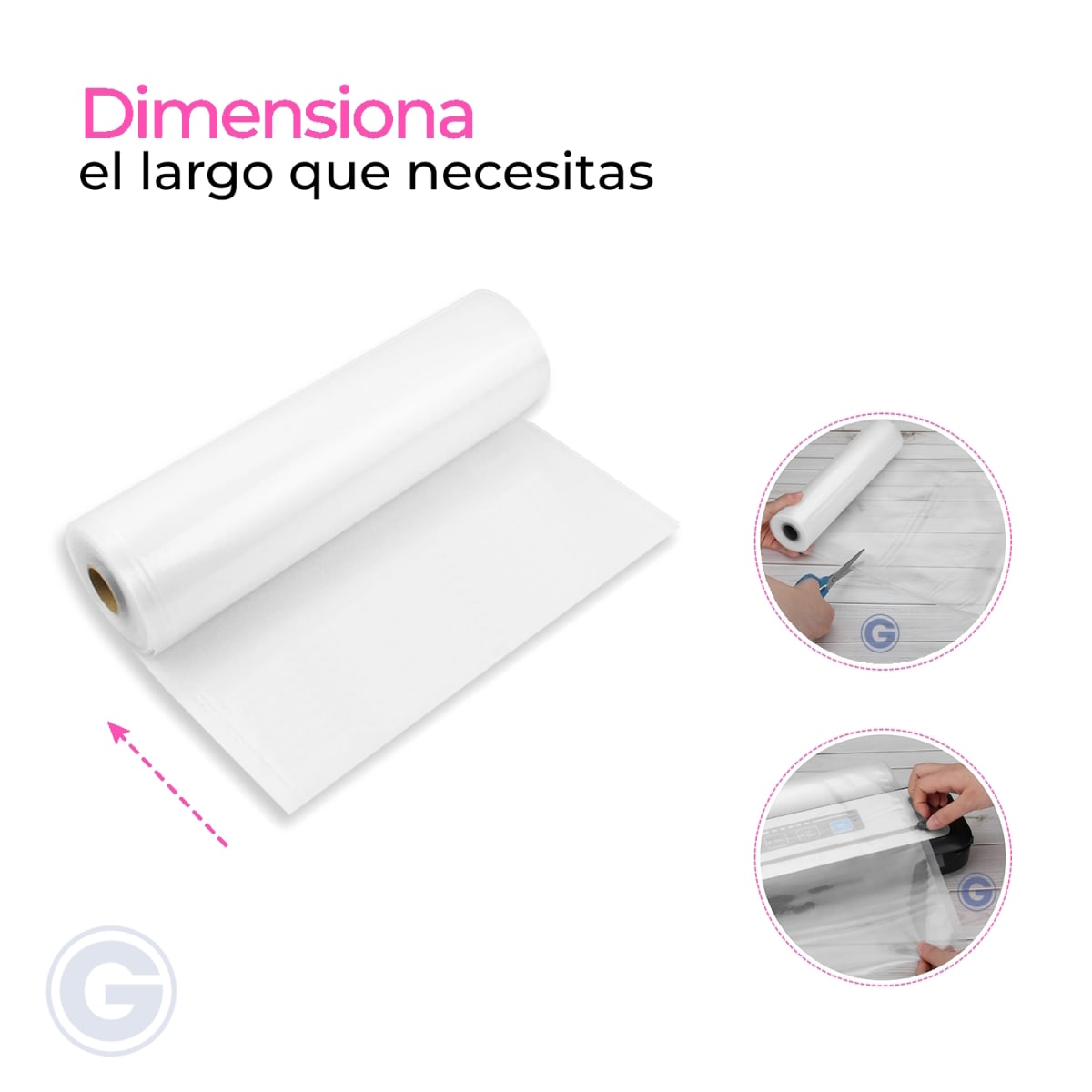 Rollo Bolsas Sellado al Vacío 20cm x 10mt1